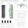 3m x 3m Pop Up Waterproof Gazebo with Sides & 4 Weight Bags & Carry Bag, Marquee Garden Party Tent Outdoor, White Image 2