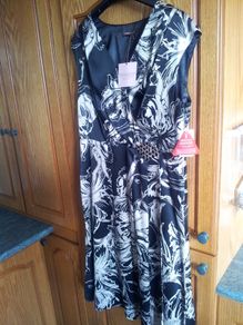 Savoir Printed Wrap Midi Dress