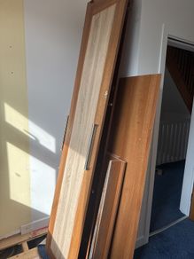 wardrobe doors and wood