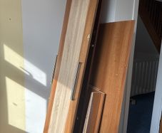 wardrobe doors and wood