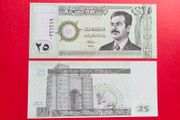Iraq   25    Dinars  2001. Pick  86 ( Uncirculated )