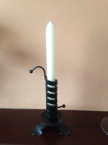 BRAND NEW Beautiful Cast Iron Candle Holder with new candle