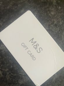 Marks & Spencer's gift card