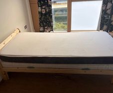 Single bed with mattress