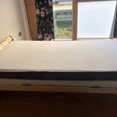 Single bed with mattress