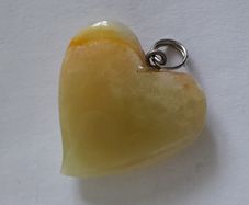 Pendant - Charm - Onyx - Heart