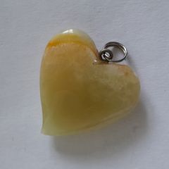 Pendant - Charm - Onyx - Heart