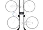 4 Bike Storage Rack, Free Standing Gravity Wall Vertical Bike Rack, Fully Adjustable Bike Rack Garage, Sturdy Steel & Easy Assemble, for Garage, Living Room, Shed, Holds Up to 260 lbs Black
