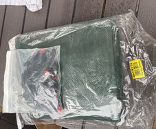 Large tarp with string and clips