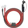 Charger Cable For Motorcycle Battery Terminal To SAE Quick Extension Cable With 10A Fuse O Connector Battery Charger Adapter Image 2