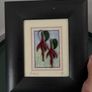 Framed Floral Design Glass Art Image 3