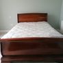 solid mahogany sleigh bed frame Image 4