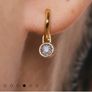 Monica Vinader Large diamond stud earrings Image 7