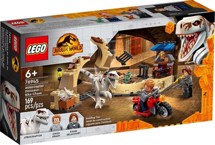 Lego Jurrasic World 76945: Atrociraptor Bike Chase (2022) 100% Complete W/BOX