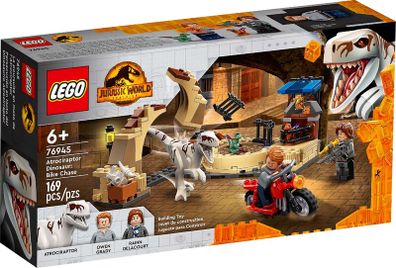 Lego Jurrasic World 76945: Atrociraptor Bike Chase (2022) 100% Complete W/BOX