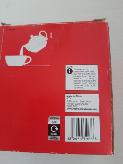 New marks and Spencer CAFE tea for one