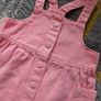 Bnwot M&S Pink Denim Pinafore Dress Image 2