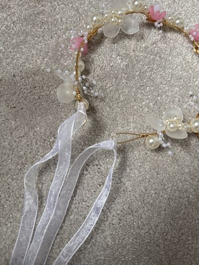 princess flower crystal headpiece