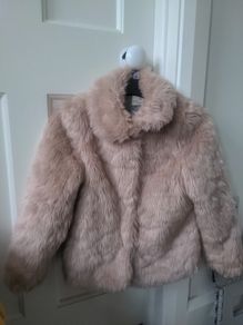 Girls fake fur coat