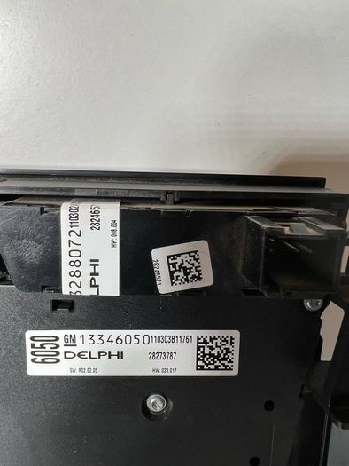 13346050 Opel Astra Climate Control radio control unit 13346092 A1l1b710s