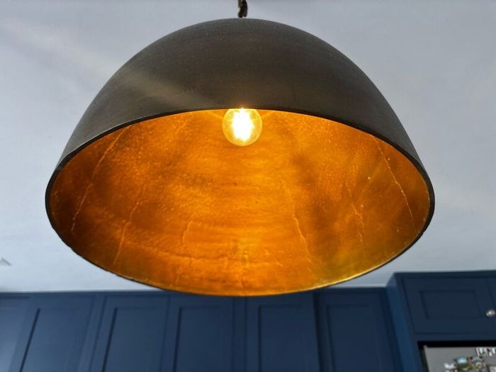 Brass Pendant Ceiling Light x3