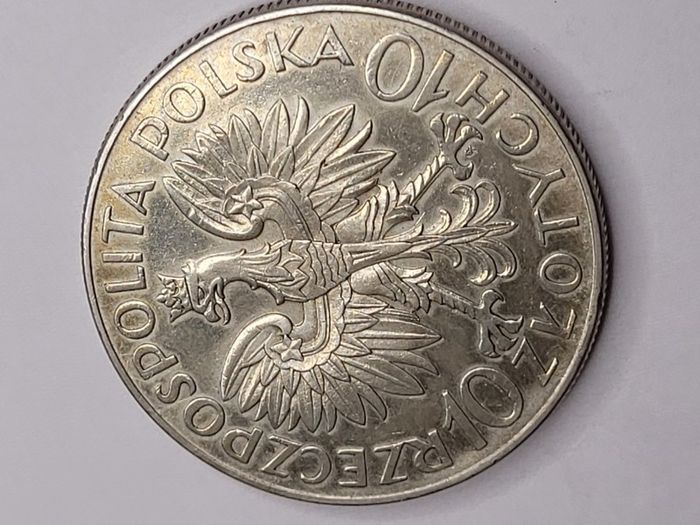 Asking price 870 euro. Poland 10 zlotych 1933, Traugutt, mint