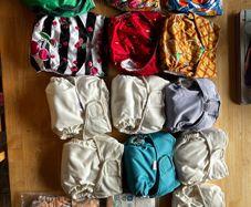 14 reusable nappies