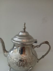 Silver teapot