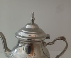 Silver teapot