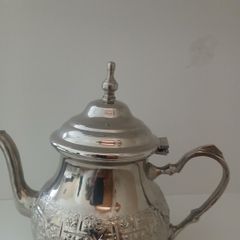 Silver teapot