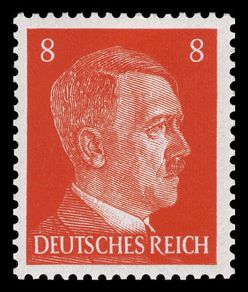 1941 German WW2 8 Pfennig Stamp