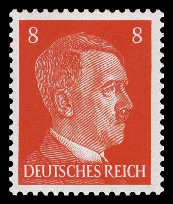 1941 German WW2 8 Pfennig Stamp