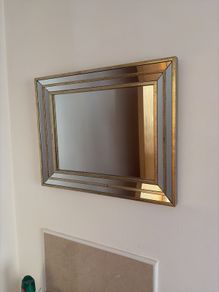 Mirror - Gold/Brassy colour trim