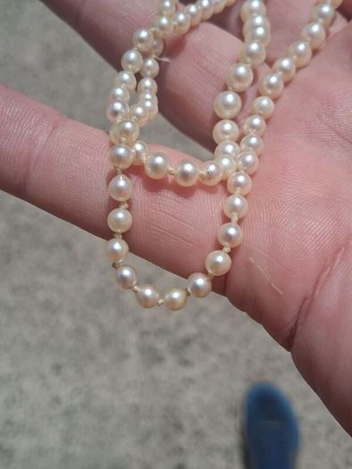 9k Gold Freshwater Graduating Pearl Necklace