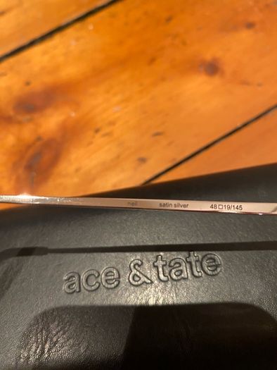 Ace & Tate Neil Satin Silver glasses and Sunglasses Clip on