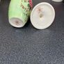 Vintage matching vase and candle holder by Maling Image 2