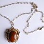 Beautiful Vintage Pendant or Brooch with a chain Image 9