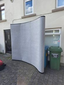 10ft Fabric Trade Show Display Stand, Seamless, for Art & Photography