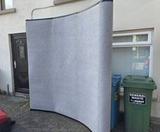 10ft Fabric Trade Show Display Stand, Seamless, for Art & Photography