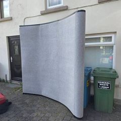 10ft Fabric Trade Show Display Stand, Seamless, for Art & Photography
