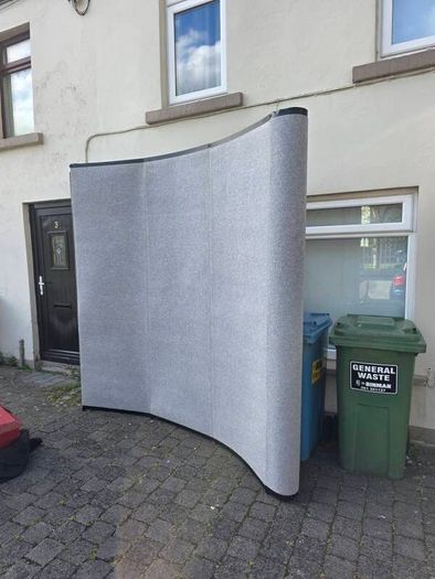 10ft Fabric Trade Show Display Stand, Seamless, for Art & Photography