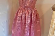 Strapless sweetheart Goddiva sequin dress