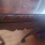 Hall Table Mahogany with carved edge/legs Image 4