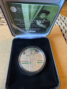 2018 Ireland 15 Euro Silver Coin - Women's Right to Vote 100 Year Anniversary. Proof