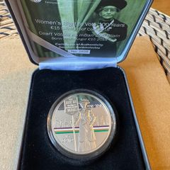 2018 Ireland 15 Euro Silver Coin - Women's Right to Vote 100 Year Anniversary. Proof
