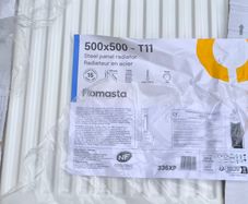 Flomasta Single Panel Radiator_500mm x 500mm