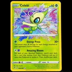 Celebi 009/185 Amazing Ultra Holo Rare Sword and Shield Vivid Voltage SWSH Pokemon Card