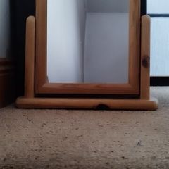 Pine table top  mirror