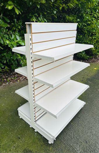 Shop Gondola Slatwall Shelving Bays With 8 Shelves