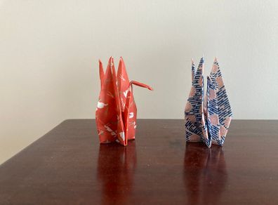 Origami Cranes x 4
